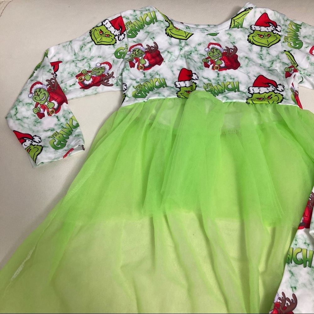 Christmas 🎄 Grinch tutu cute leggings set outfit - Picture 5 of 11